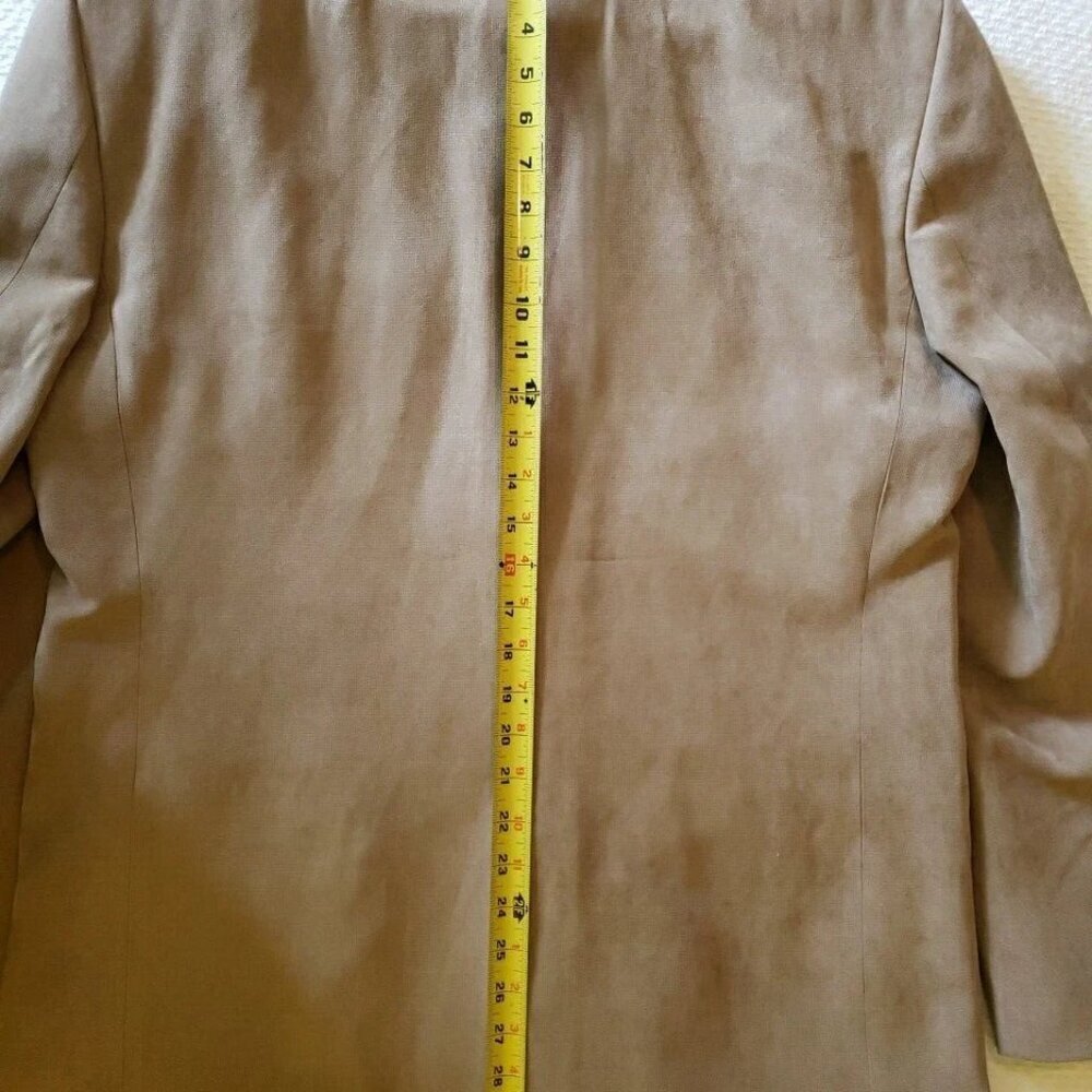 Andrew Fezza Chatham Tan Men's 2 Button Polyester Sports Coat Sz L - Picture 9 of 11
